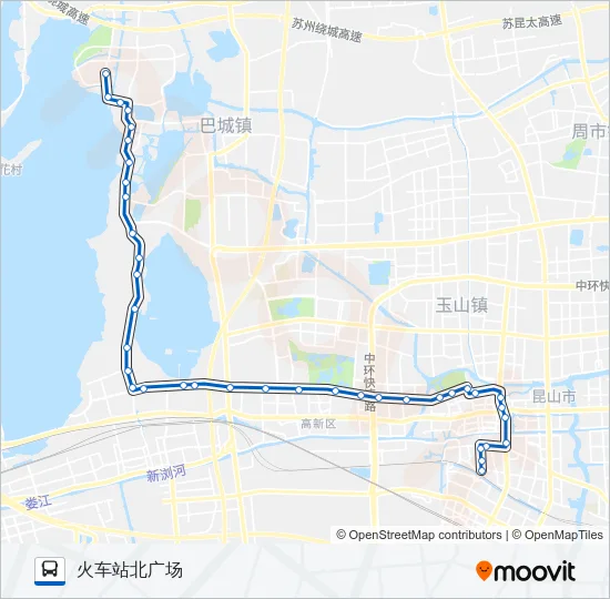 昆山118路 Bus Line Map