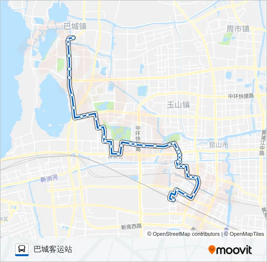 昆山119路 Bus Line Map