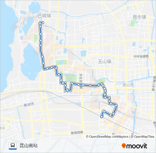 昆山119路 Bus Line Map