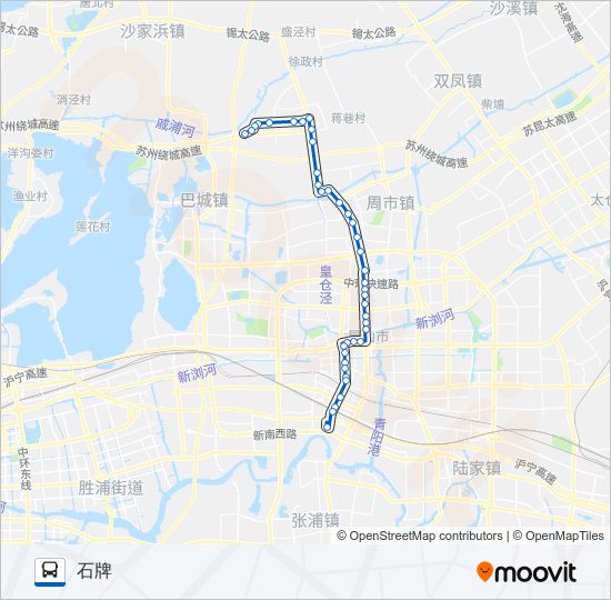 昆山122路 bus Line Map