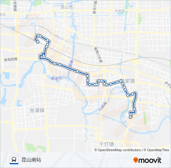 昆山124路 bus Line Map