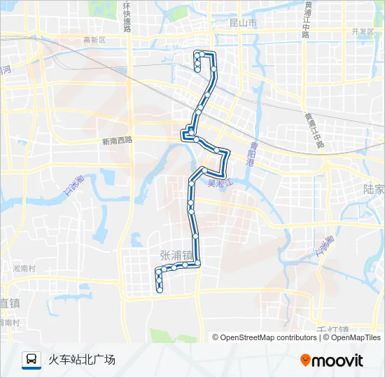 昆山125路 Bus Line Map