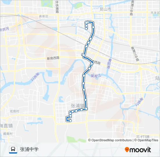 昆山125路 Bus Line Map