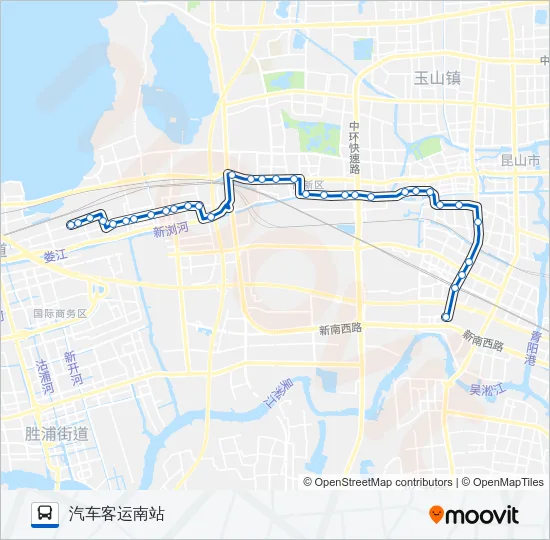 昆山126路 Bus Line Map