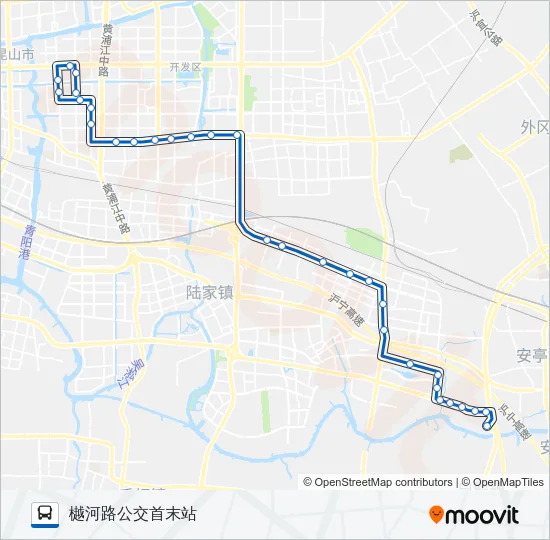 昆山127路 Bus Line Map