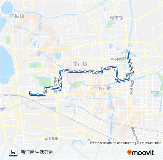 昆山138路 Bus Line Map