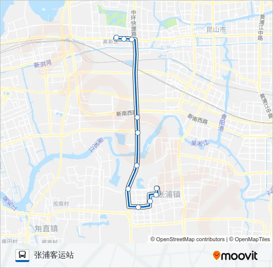 昆山156路 Bus Line Map
