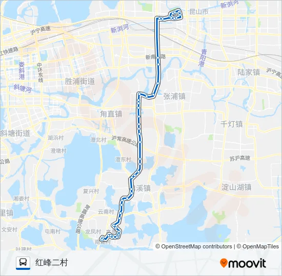昆山161路 Bus Line Map