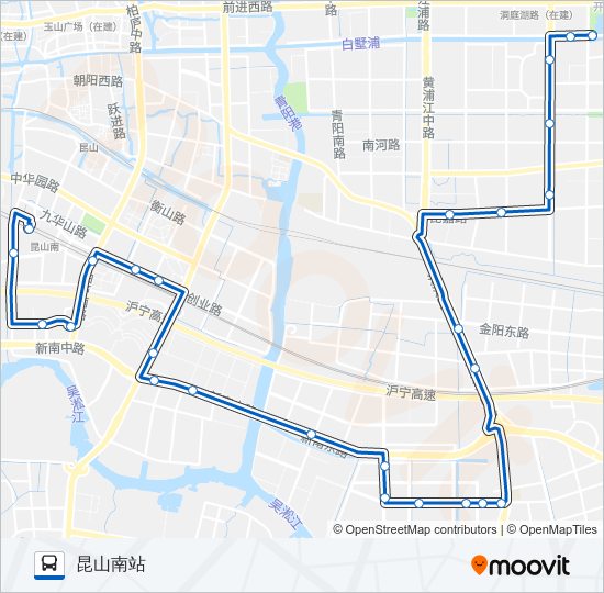 昆山213路 bus Line Map