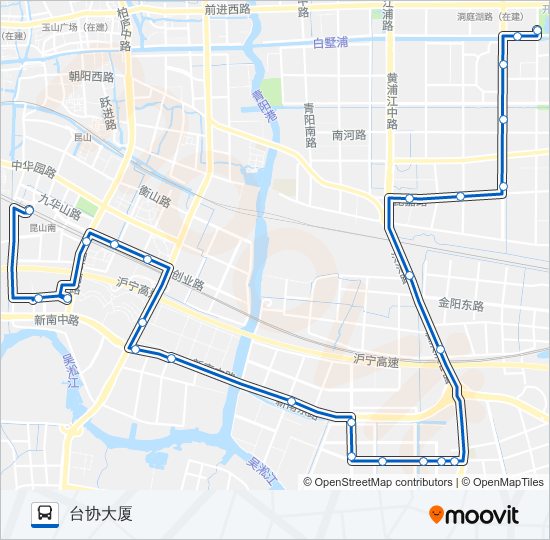 昆山213路 bus Line Map