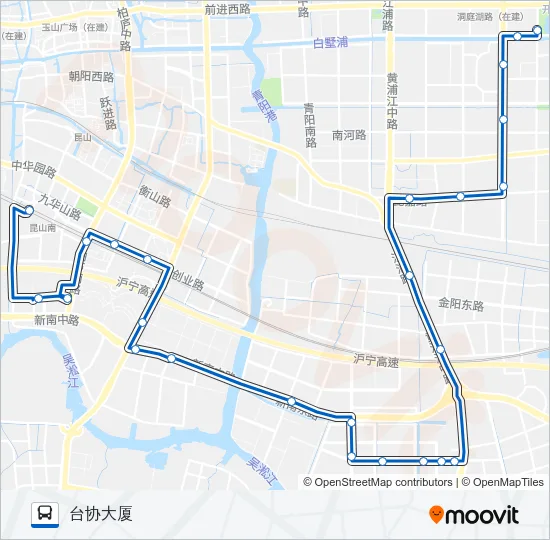 昆山213路 Bus Line Map