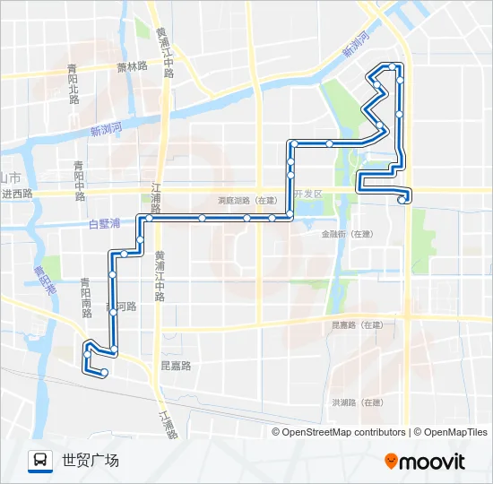 昆山215路 Bus Line Map