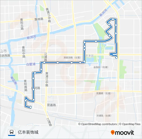 昆山215路 Bus Line Map