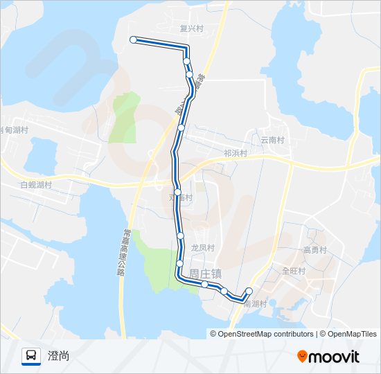 公交昆山262路的线路图