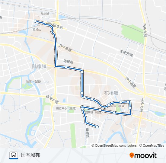 昆山323路 bus Line Map