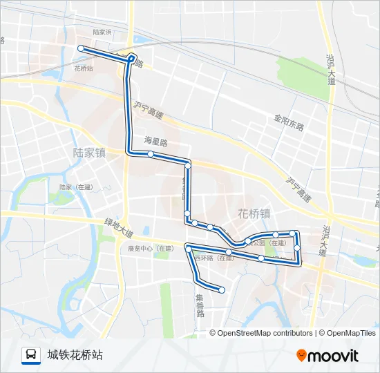 昆山323路 Bus Line Map