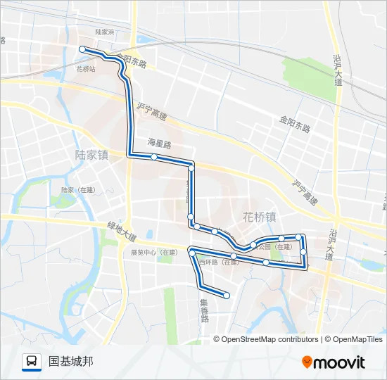 昆山323路 Bus Line Map