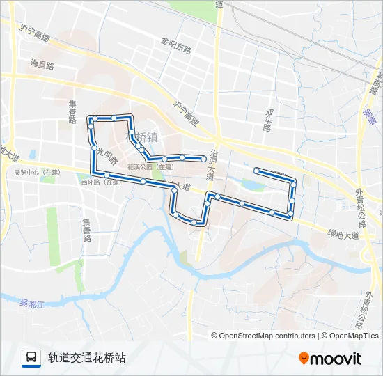 昆山324路 Bus Line Map