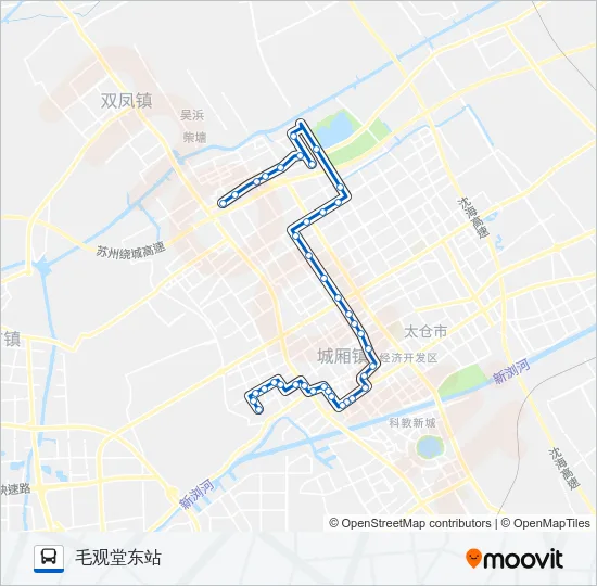 太仓101路 Bus Line Map