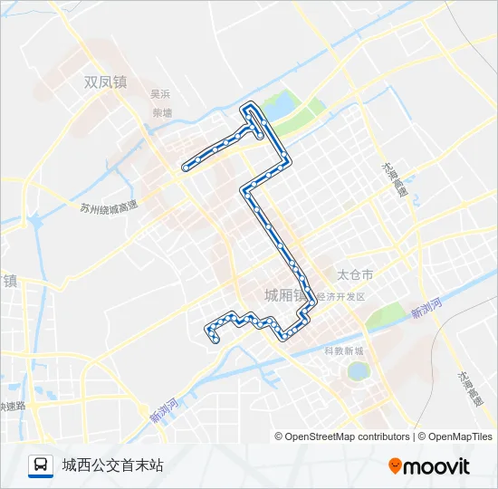 太仓101路 Bus Line Map