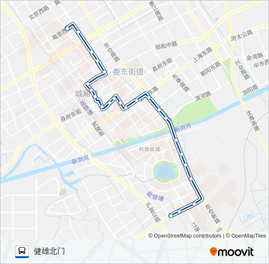 太仓102路 Bus Line Map
