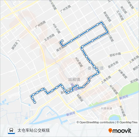 太仓103路 Bus Line Map