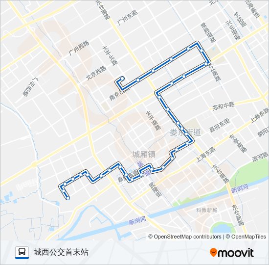 103路公交车的线路图图片