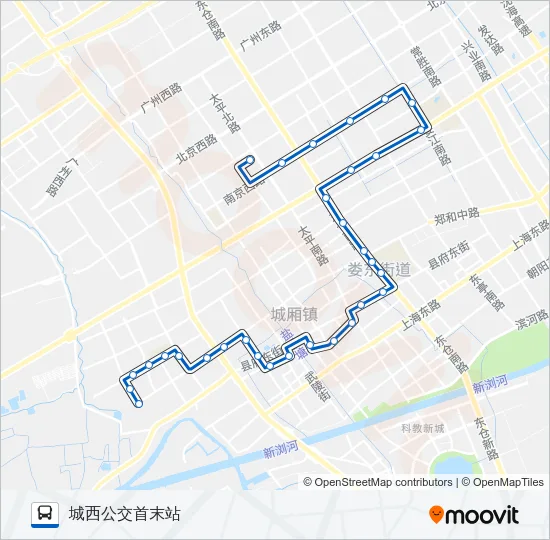 太仓103路 Bus Line Map