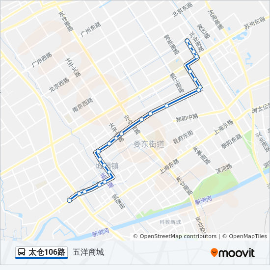 太仓106路 bus Line Map
