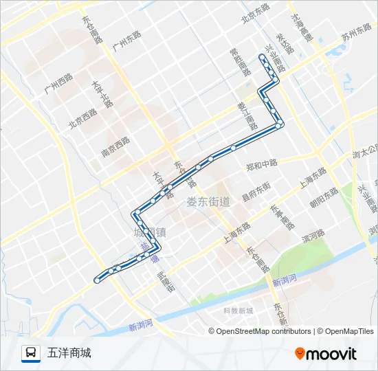 太仓106路 Bus Line Map