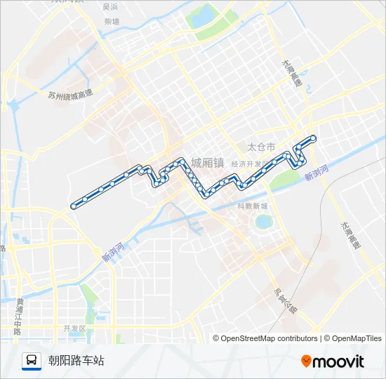太仓108路 Bus Line Map