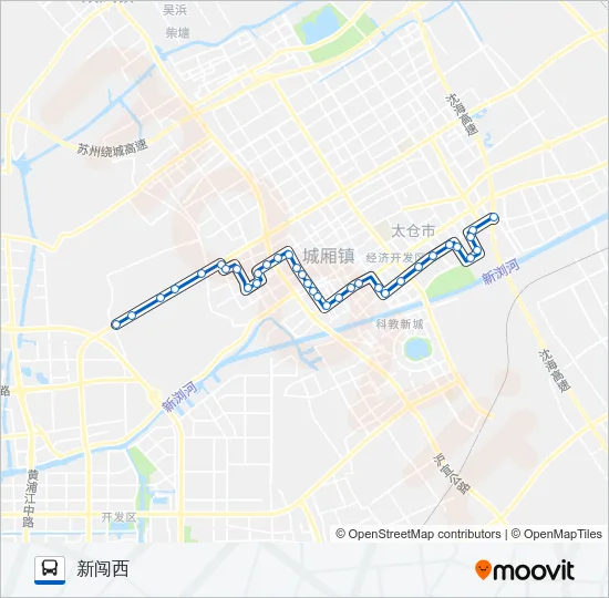 太仓108路 Bus Line Map