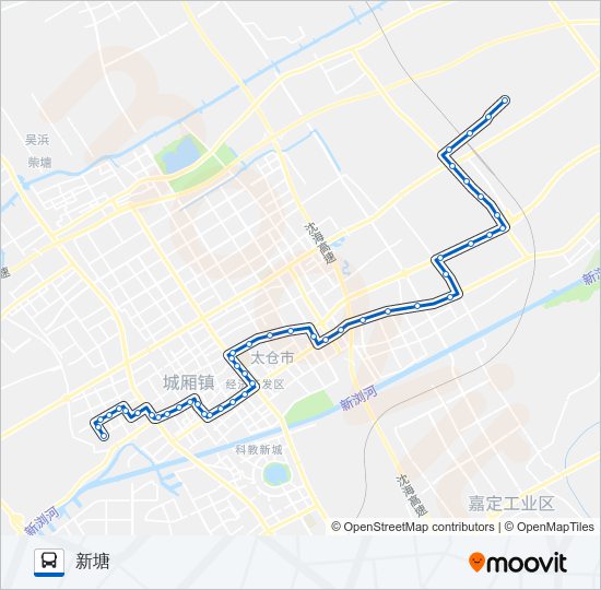 公交太仓109路的线路图