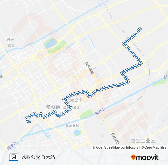 太仓109路 Bus Line Map