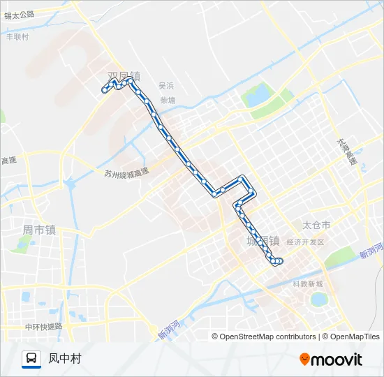 太仓111路 Bus Line Map