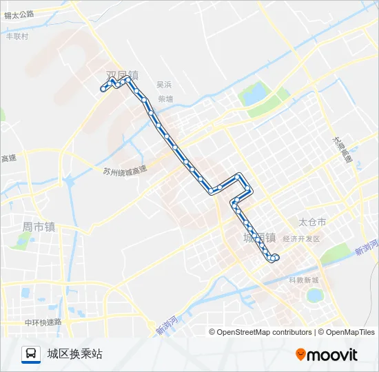 太仓111路 Bus Line Map