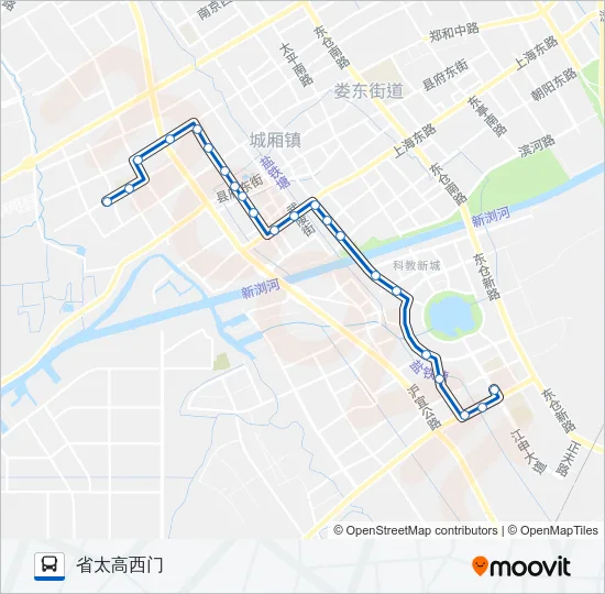 太仓117路 Bus Line Map