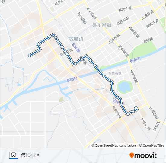 公交太仓117路的线路图