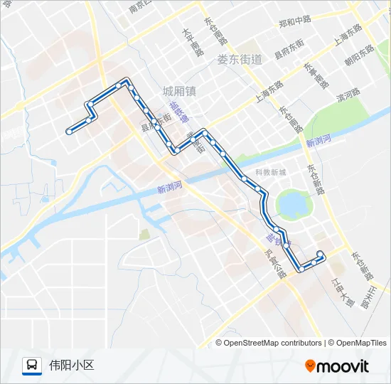 太仓117路 Bus Line Map