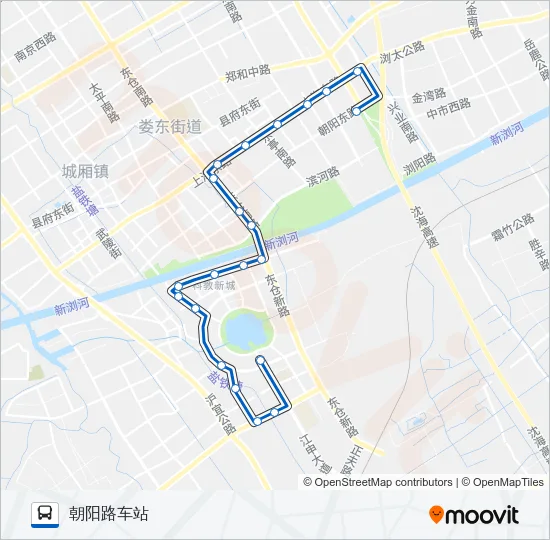 太仓128路 Bus Line Map