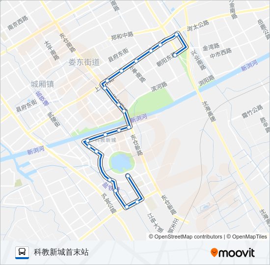 公交太仓128路的线路图