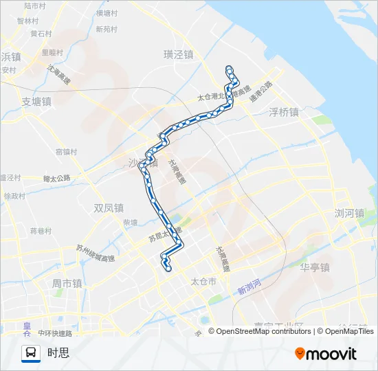 太仓204路 Bus Line Map