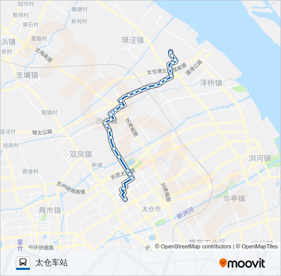 太仓204路 bus Line Map