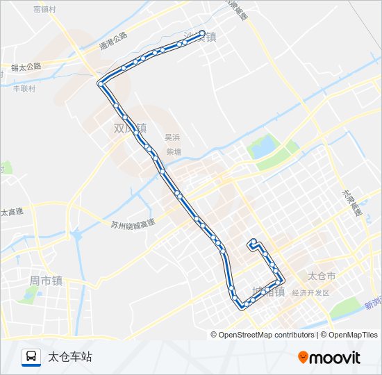 太仓206路 bus Line Map