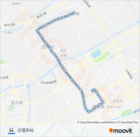 太仓206路 Bus Line Map