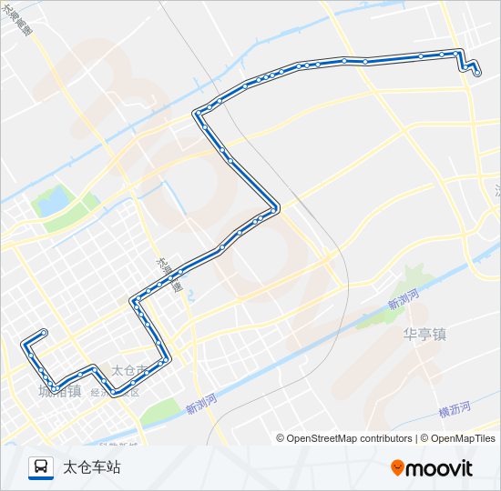 公交太仓207路的线路图