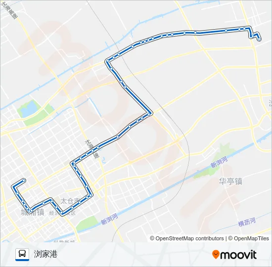 太仓207路 Bus Line Map