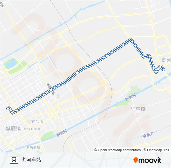 太仓208路 Bus Line Map