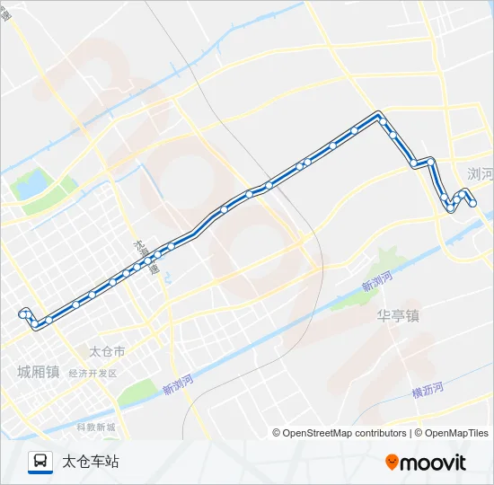 太仓208路 Bus Line Map