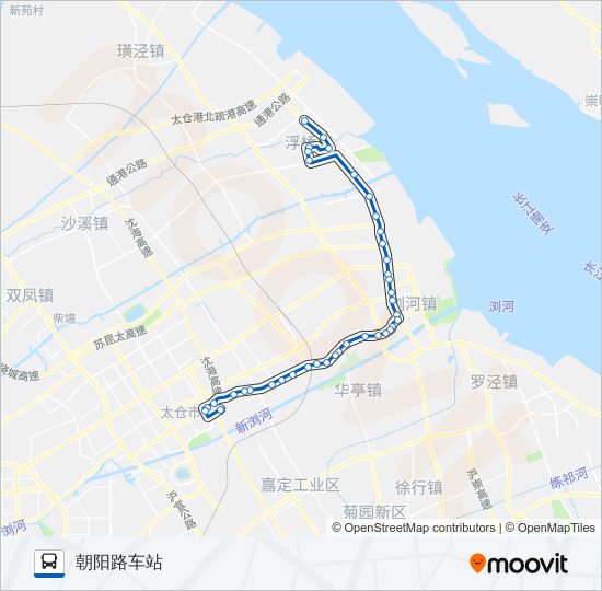 公交太仓209路的线路图